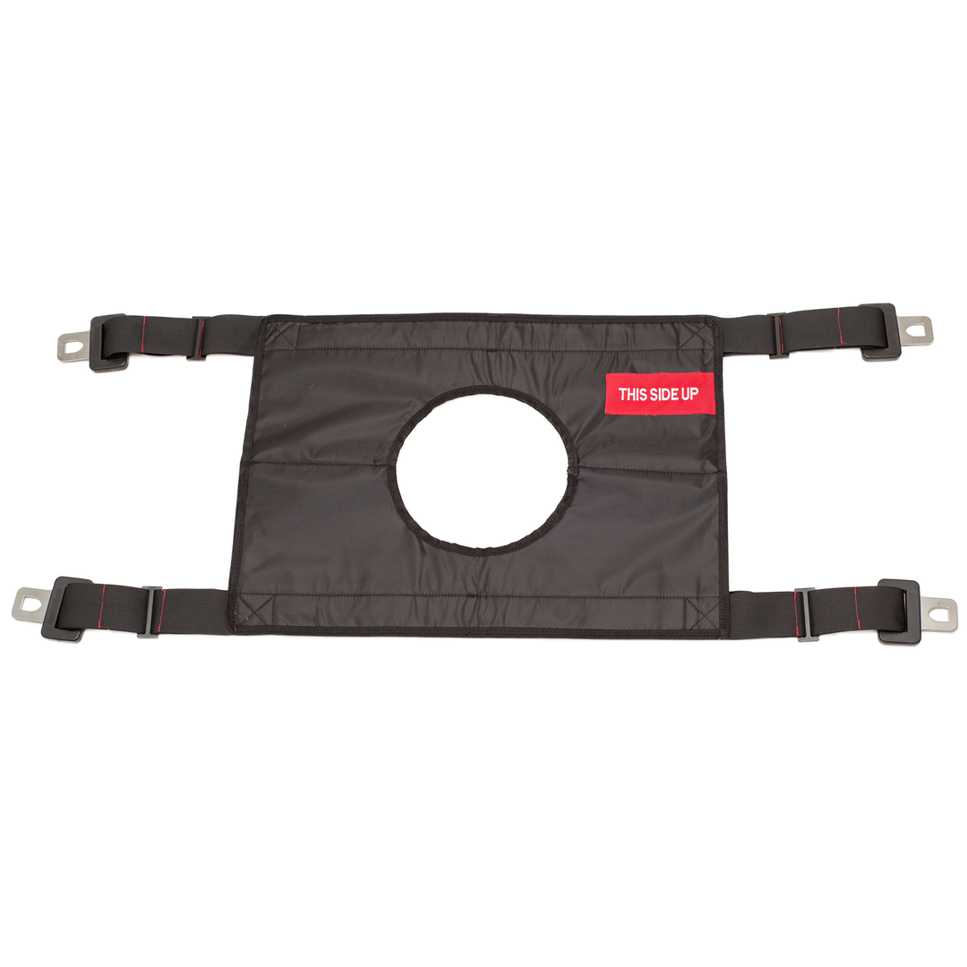 Freedom EveryLift Commode Sling Seat with built-in opening top view