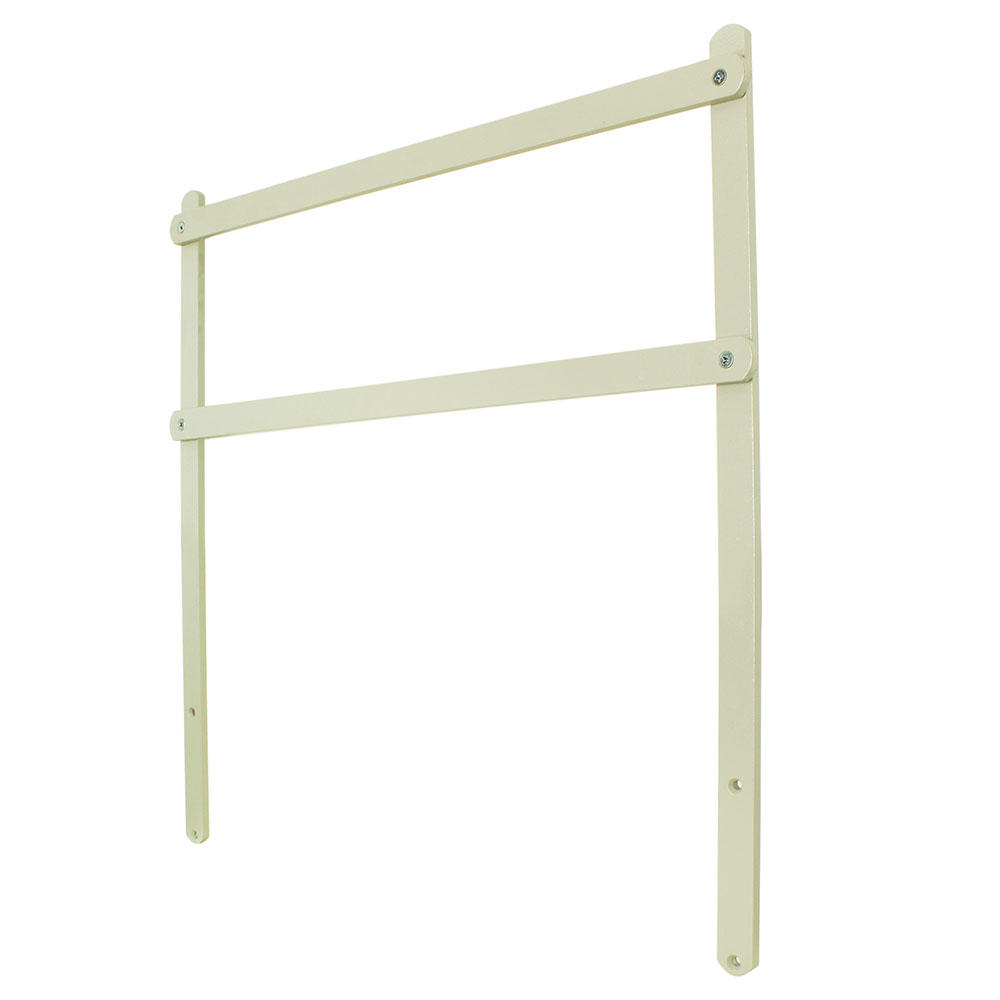 Harloff MR-RBR2 raised back rail system for MRI-safe carts in sand color