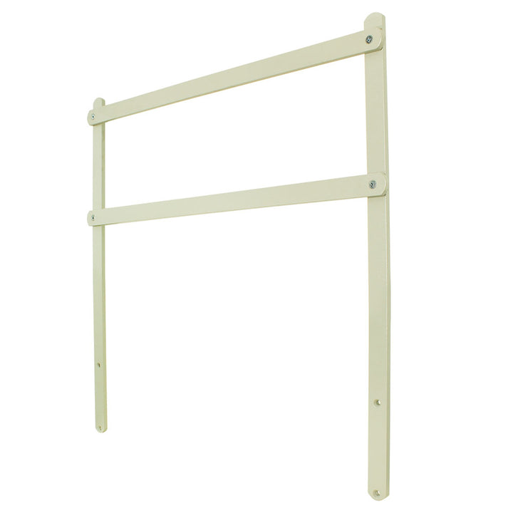 Harloff MR-RBR2 raised back rail system for MRI-safe carts in sand color