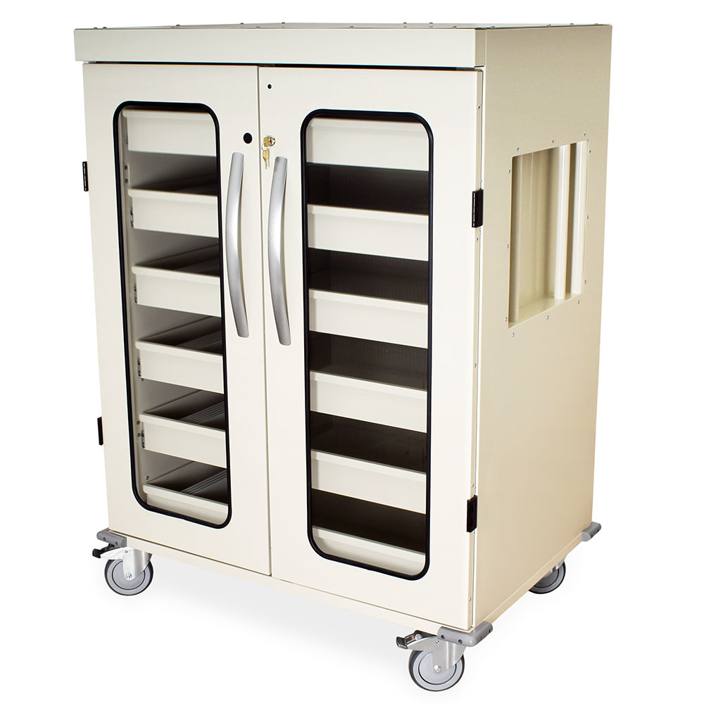 Intraocular Lens Storage Cart closed view, beige