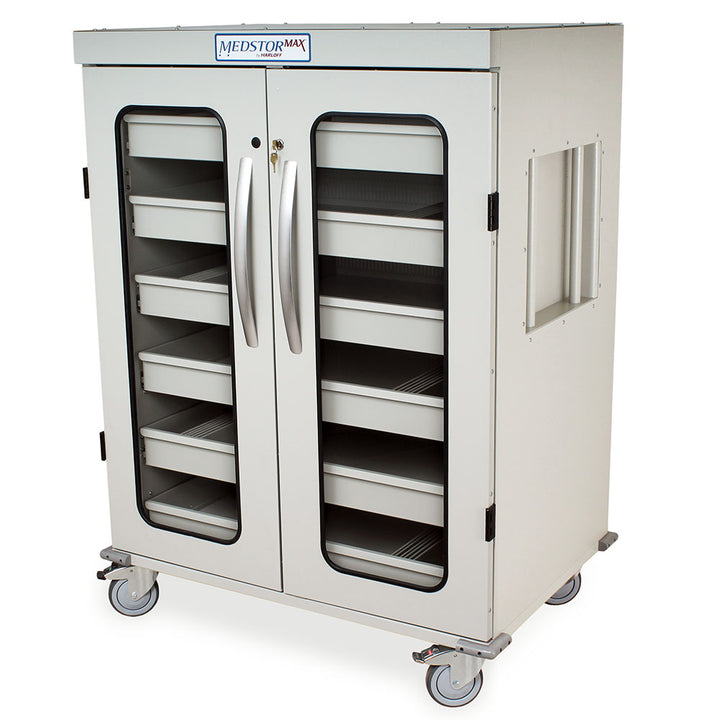 Intraocular Lens Storage Cart closed view, sand