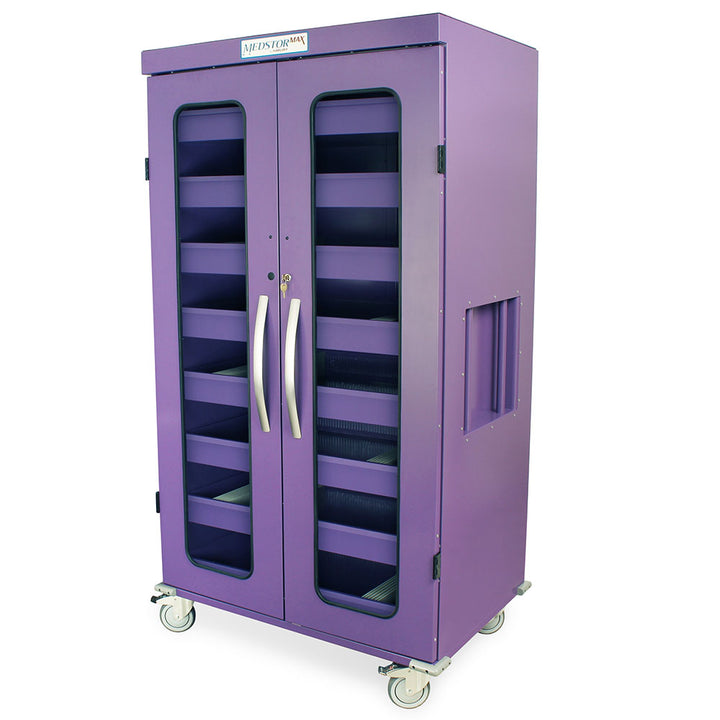 Harloff High Volume IOL Cart closed view, purple