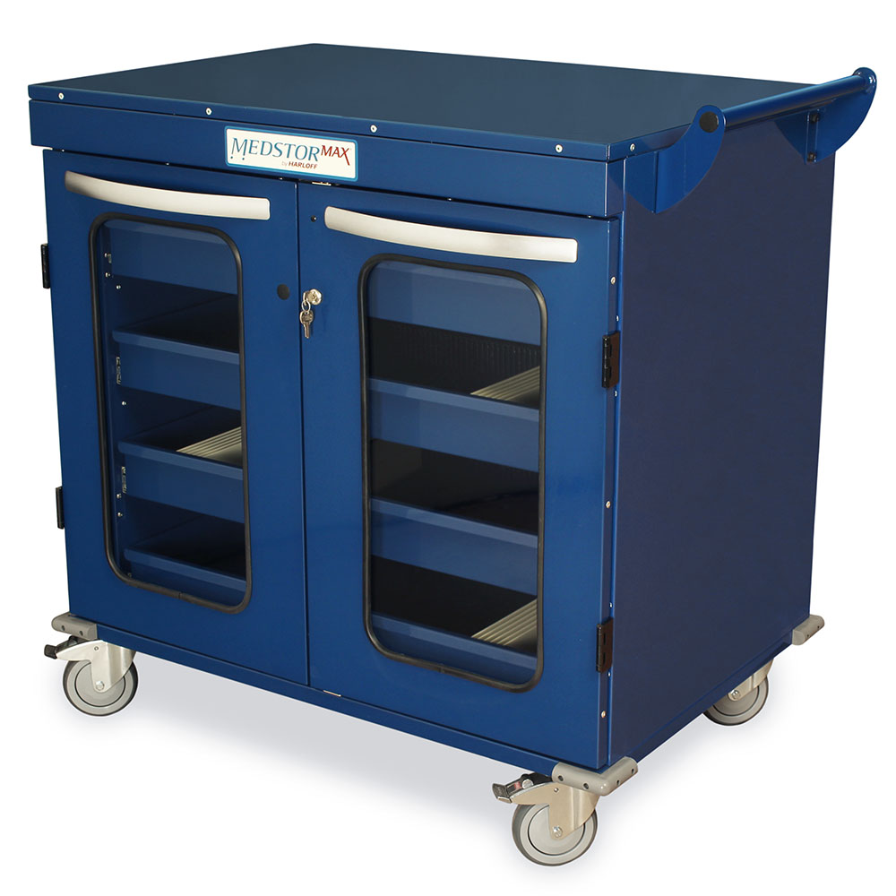 Intraocular Lens Cart closed view, navy