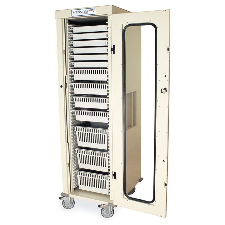 Complete 13-tray storage package for single column MedStor Max cabinet