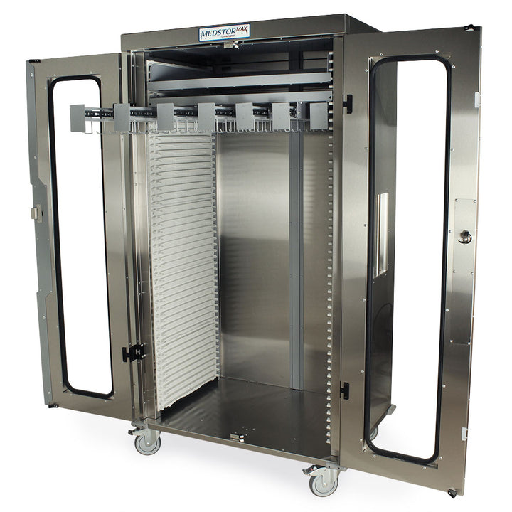 MSCATH7?8 catheter slide shelf installed in double column cabinet  