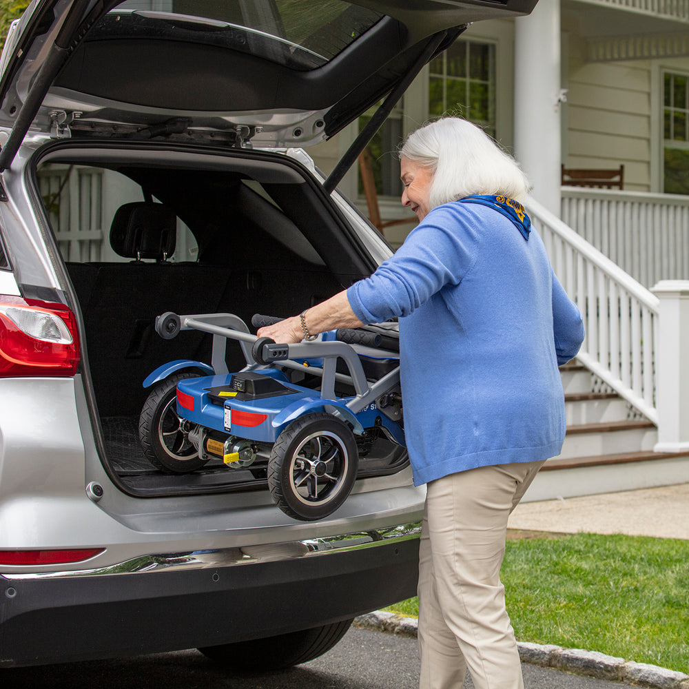 Journey So Lite scooter stored inside vehicle