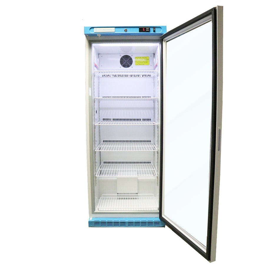 Pharmacold NAB-260 upright vaccine refrigerator open interior