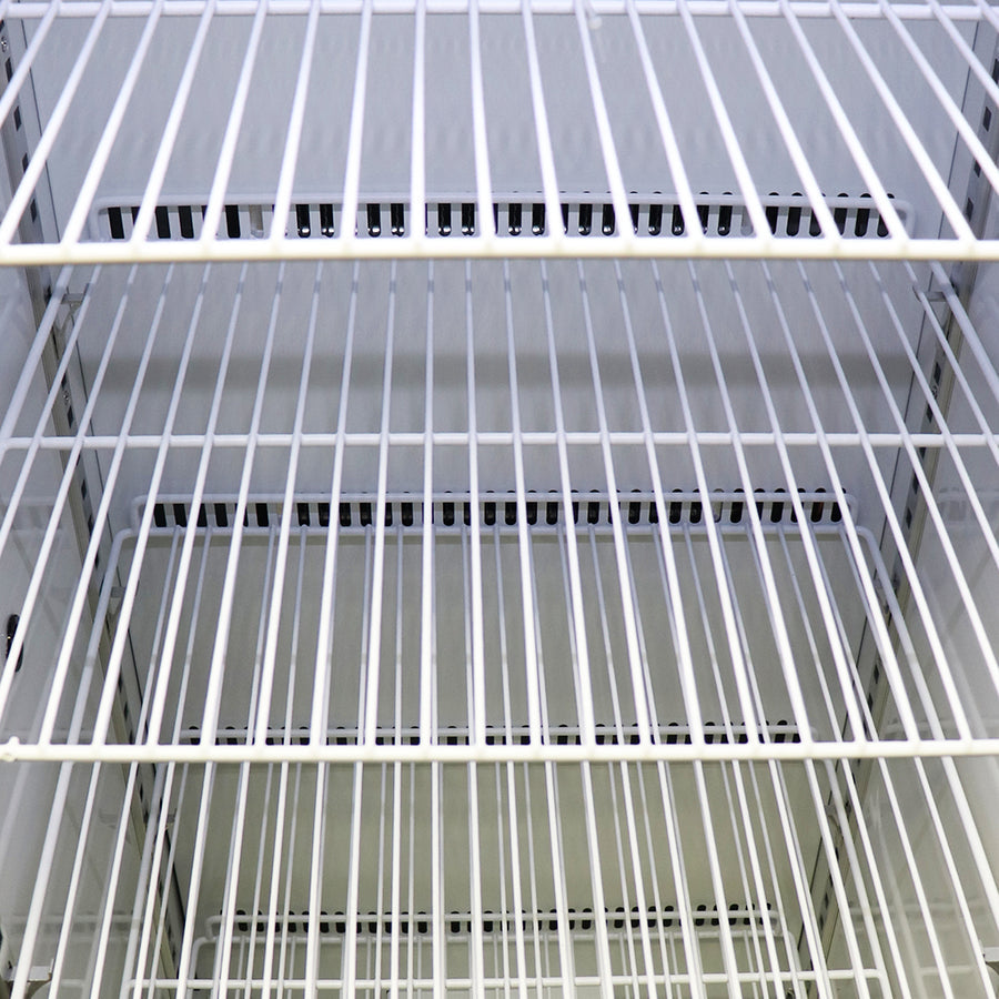 Pharmacold NAB-260 adjustable wire shelving interior