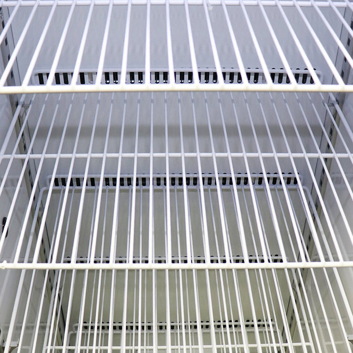 Pharmacold NAB-260 adjustable wire shelving interior