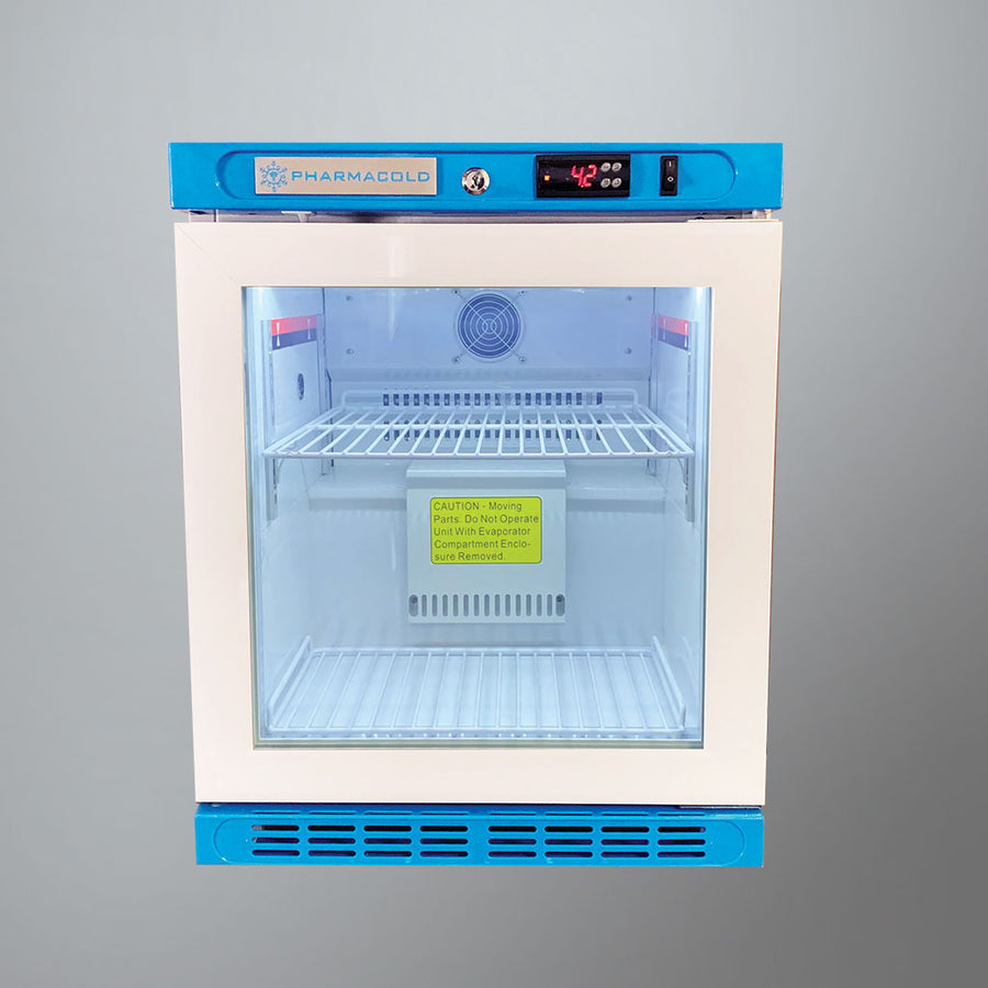 Pharmacold NAB-60 countertop vaccine refrigerator with glass door