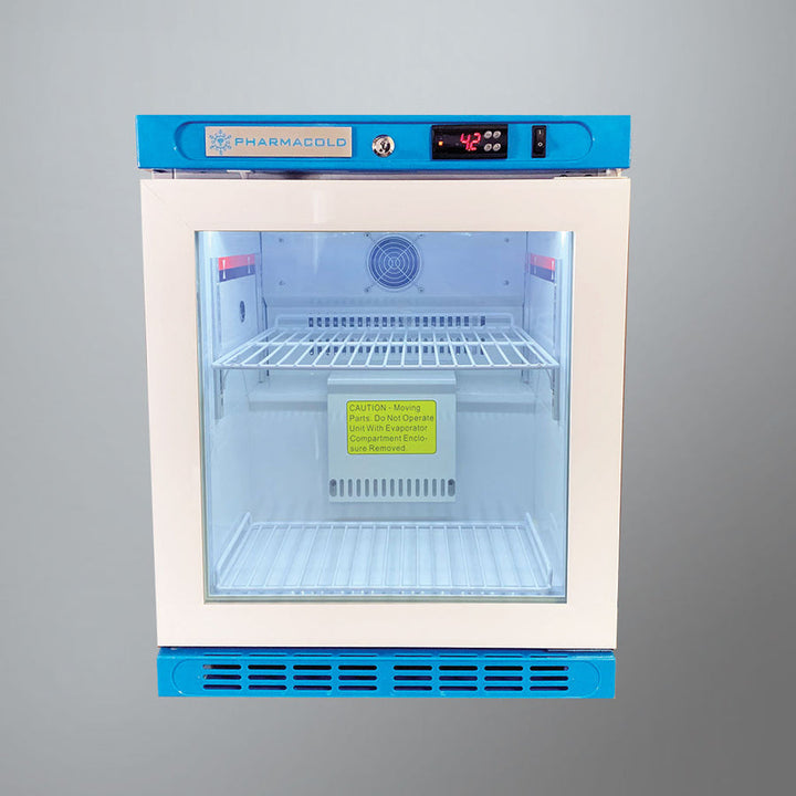 Pharmacold NAB-60 countertop vaccine refrigerator with glass door