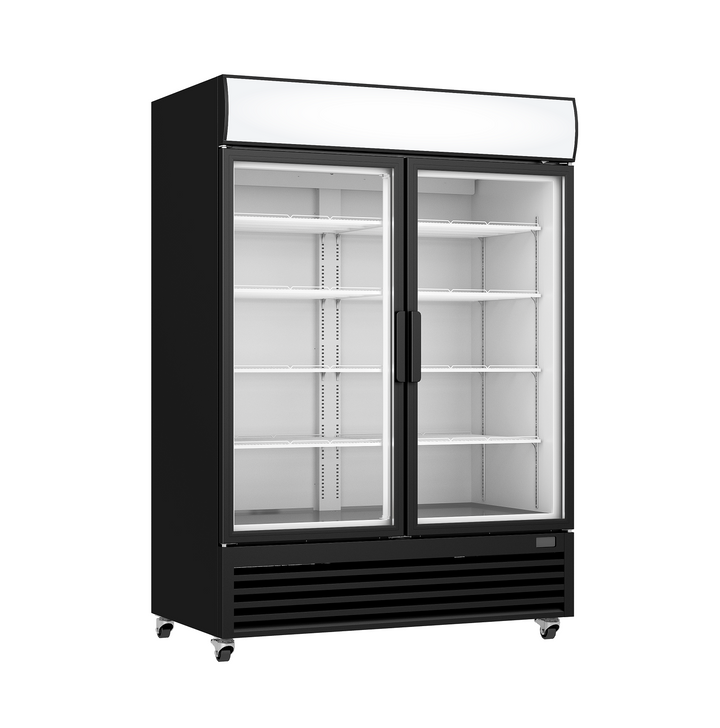 NAR-D49H-A general purpose lab grade refrigerator dual hinged glass door front view