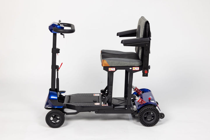 Genie lightweight mobility scooter rear angle view