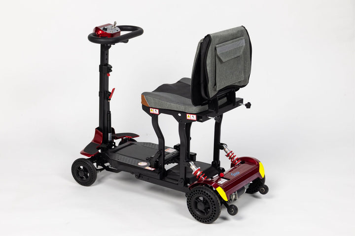 Genie lightweight foldable mobility scooter blue model