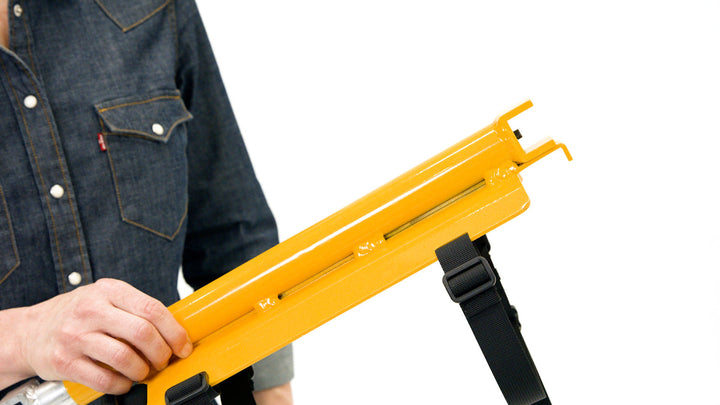 C tank oxygen holder strap attachment for Genesis stairlift
