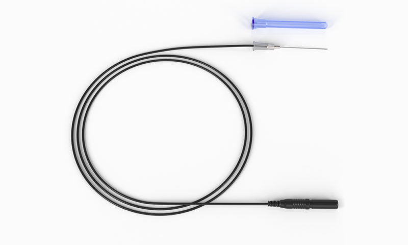 Rhythmlink disposable monopolar needle electrodes with pre-attached lead wire