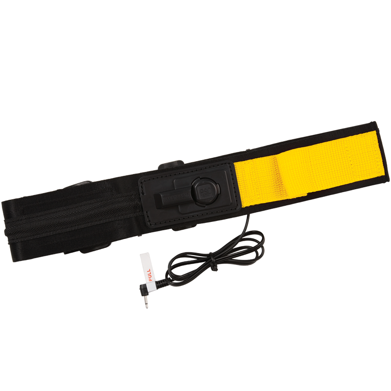 Secure quick-release seat belt sensor for fall alarms