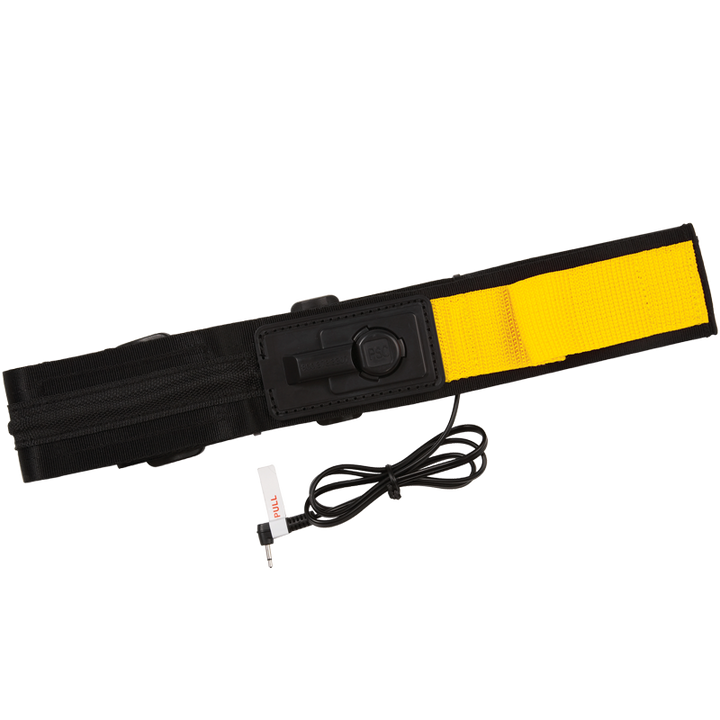 Secure quick-release seat belt sensor for fall alarms