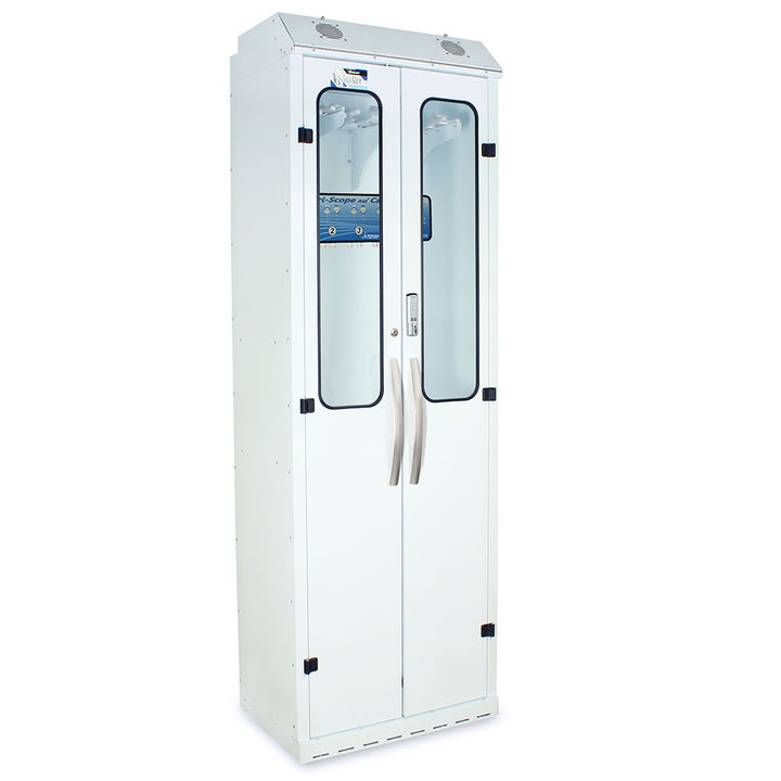 SureDry 10 Scope Dryer – Rear angle view with tempered glass doors
