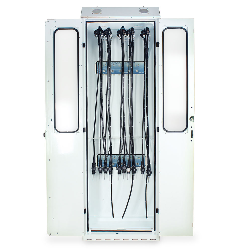 SureDry 10 Scope Cabinet – Cabinet open with scopes shown inside