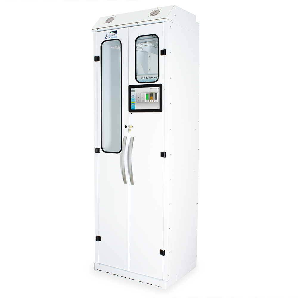 Touchscreen display on SureDry 10?Scope Tracking Cabinet showing status