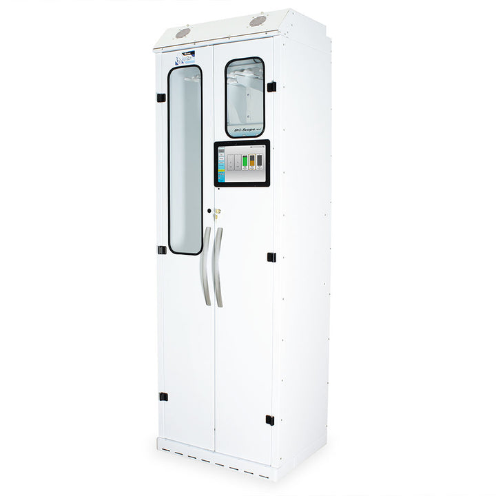 Touchscreen display on SureDry 10?Scope Tracking Cabinet showing status