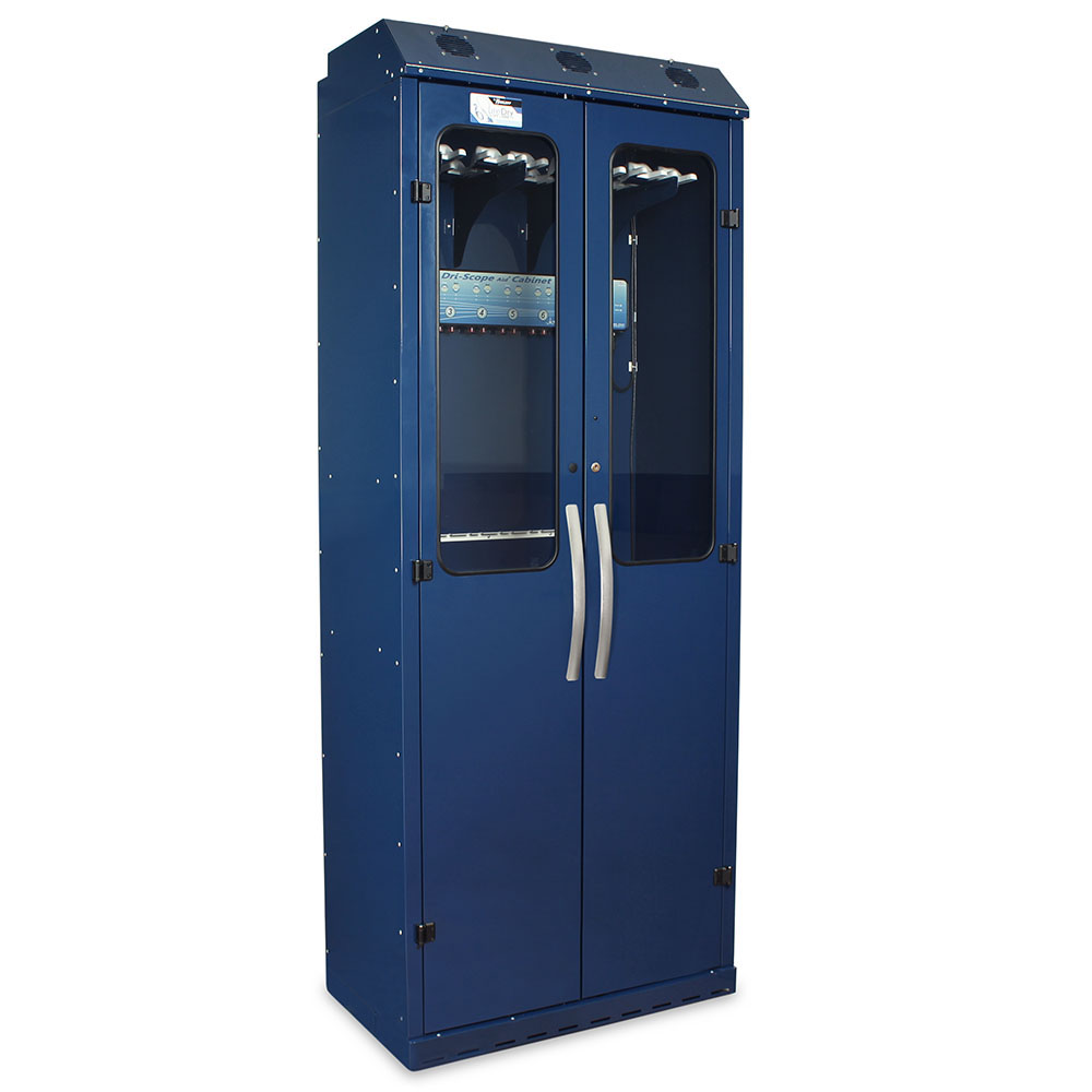 SureDry 14-scope cabinet with Dri-Scope Aid® navy closed view