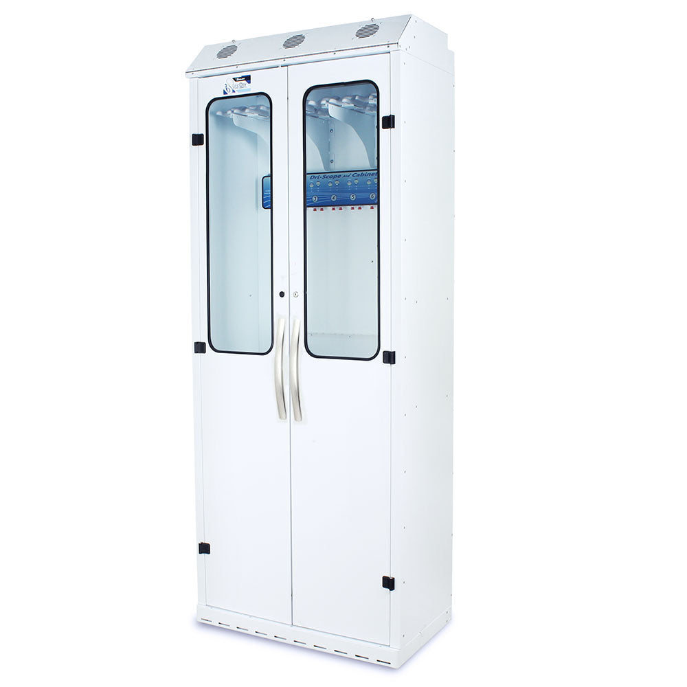 SureDry 14-scope cabinet with Dri-Scope Aid® white angled side view