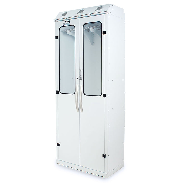 SureDry 14?Scope Drying Cabinet with E?Lock closed front view in white finish