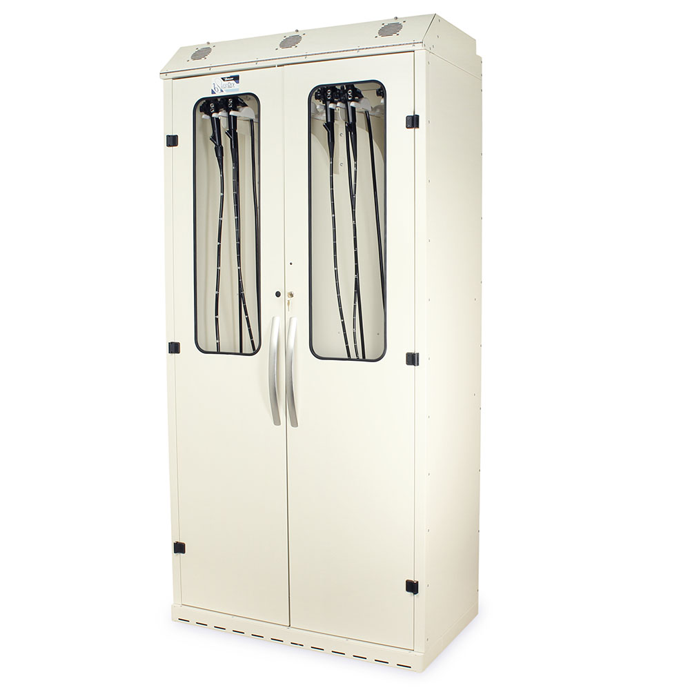 SureDry High Volume Positive Pressure Scope Cabinet closed in cream finish