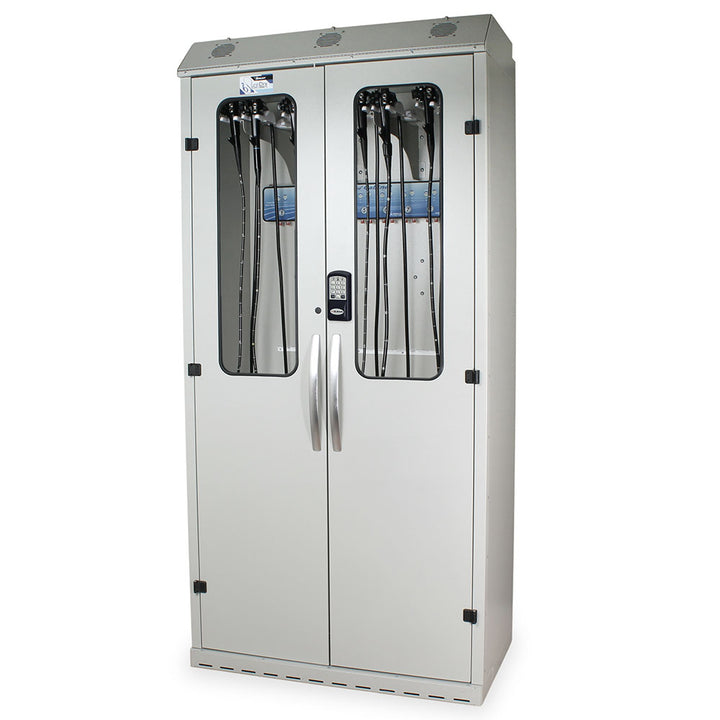 SureDry 16-Scope Endoscope Drying Cabinet – Quarter left closed view in sand color