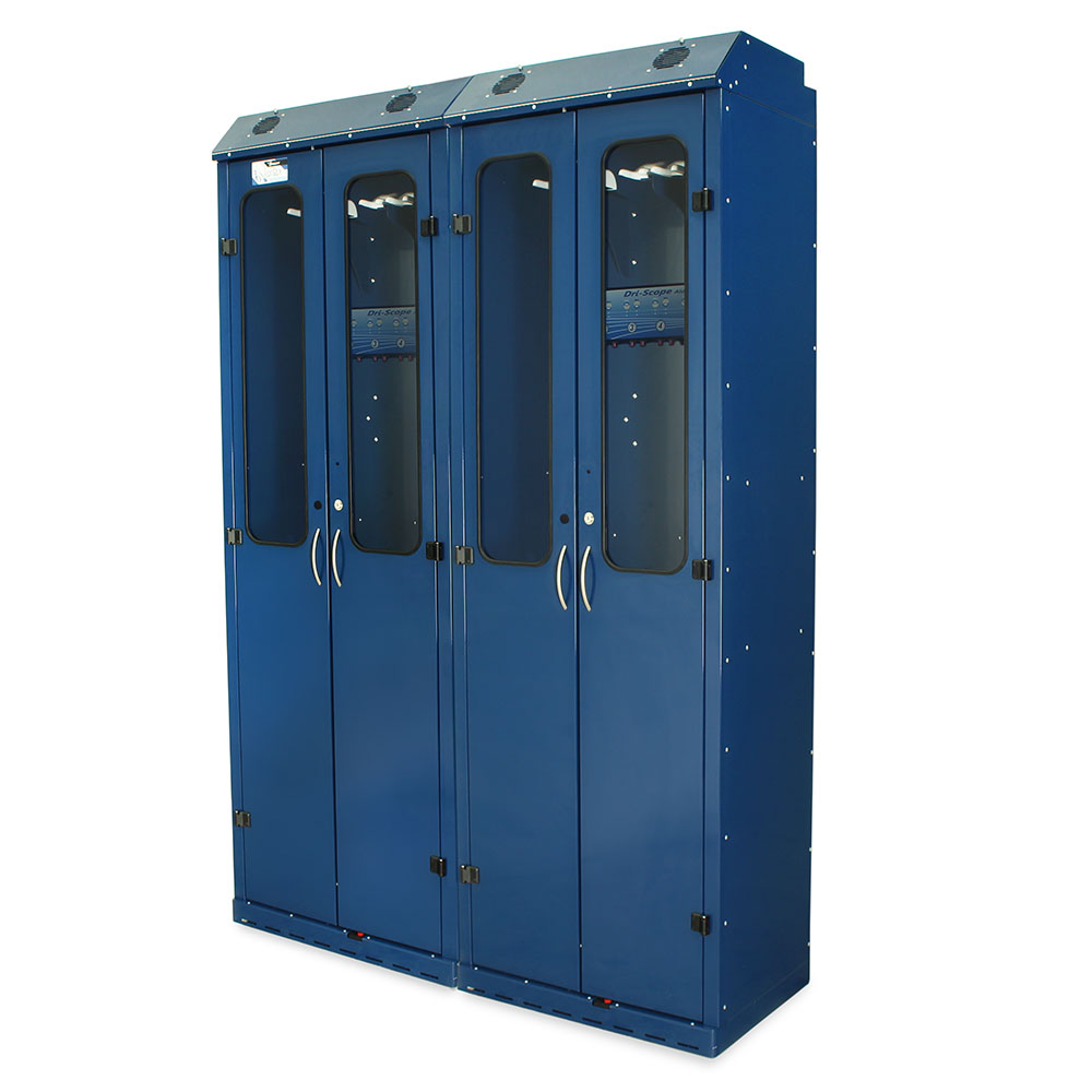 SureDry 20 Scope Drying Cabinet – Quarter left closed view in navy blue finish