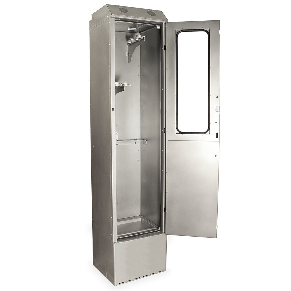 SureDry Enteroscope Drying Cabinet – Quarter right open view showing scope mounts