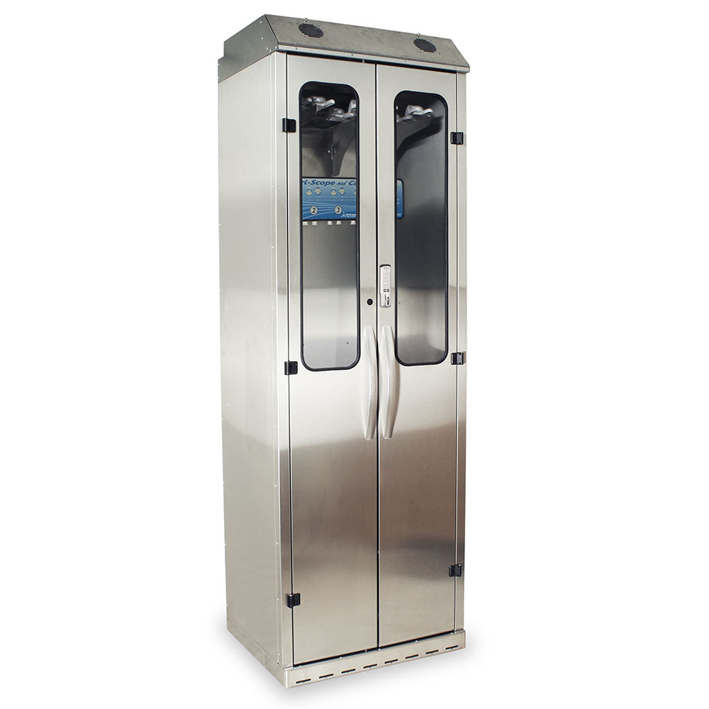SureDry 10 Scope Stainless E-Lock Cabinet – Closed front right view