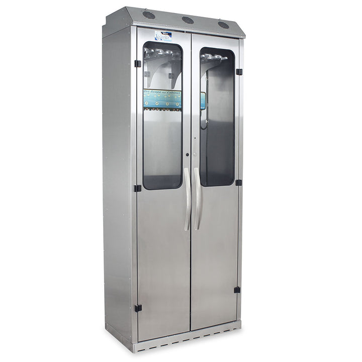 SureDry stainless endoscope drying cabinet with Dri-Scope Aid side view