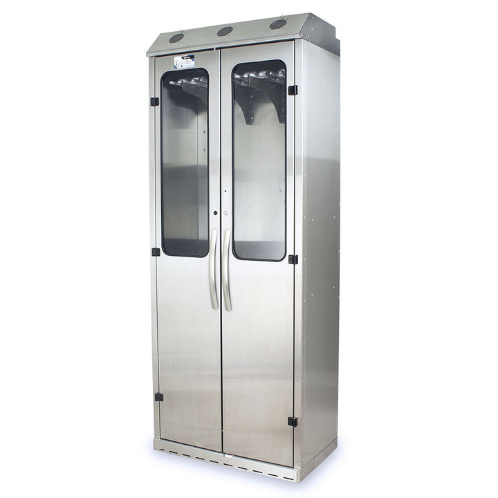 SureDry 14?Scope Stainless Scope Cabinet with key lock, left side view