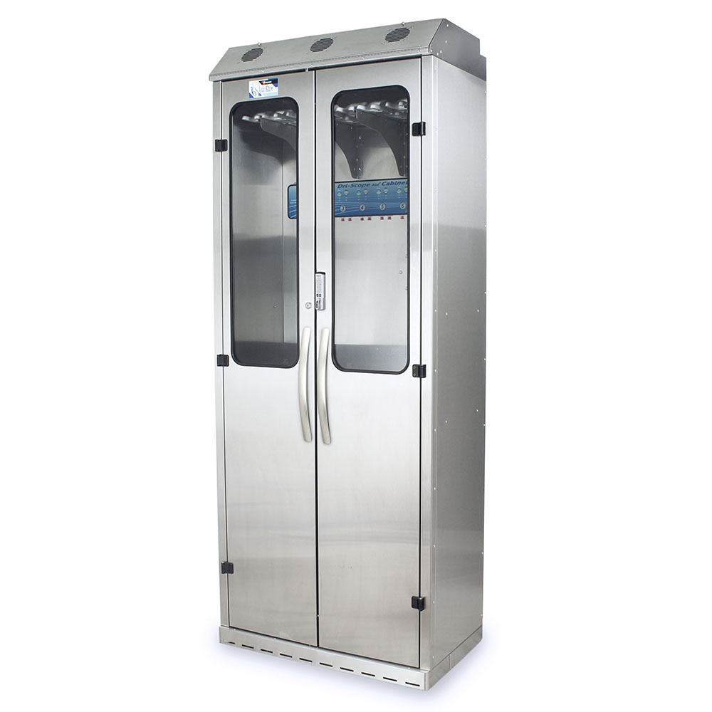 Stainless SureDry 14 Scope Cabinet with Dri-Scope Aid and E-Lock front left view