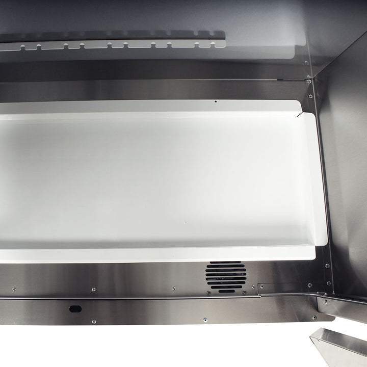 Close?up of removable drip tray on SureDry Stainless High Volume 16?Scope Cabinet