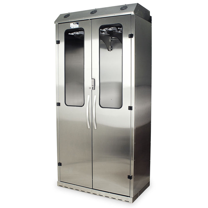 SureDry Stainless High Volume 16?Scope Cabinet with E?Lock, closed front view