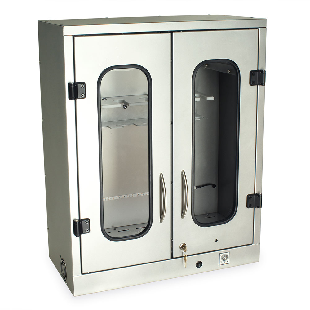ENT drying cabinet closed front view with HEPA filtration