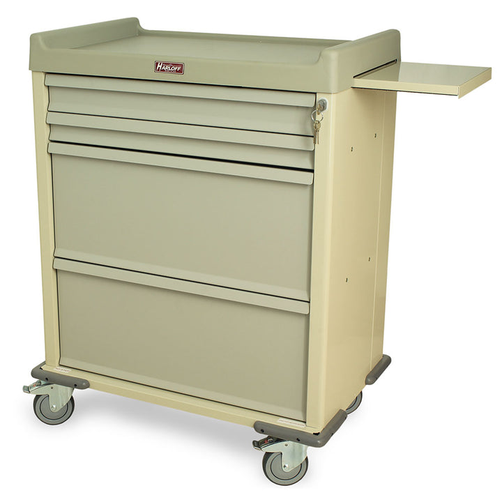 SL100DSPN Dispill med cart beige finish left side view