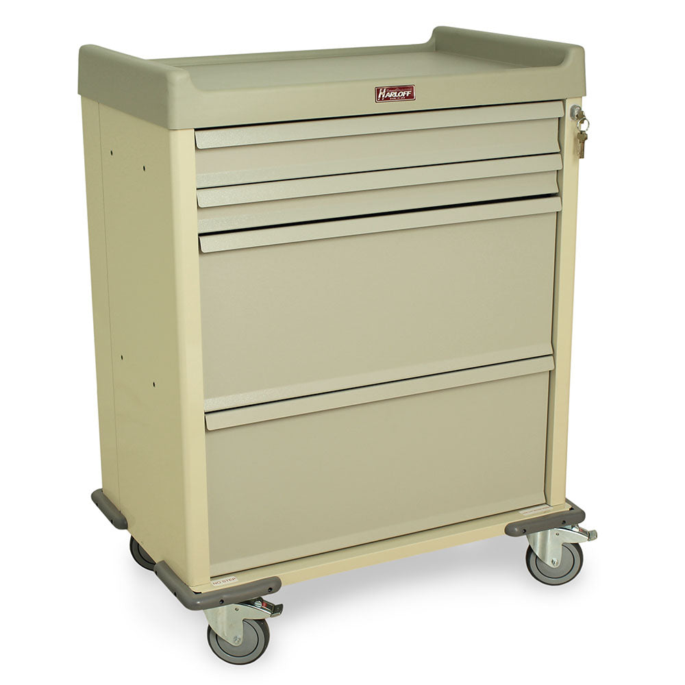 SL100DSPN Dispill med cart beige finish right side view