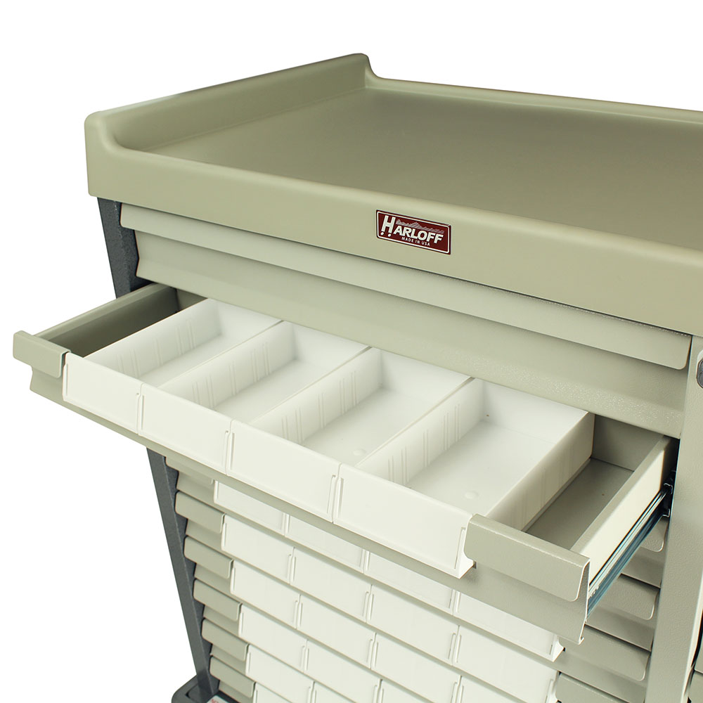 Harloff SL36BIN5 Standard Line Med Bin Cart Drawer Closeup