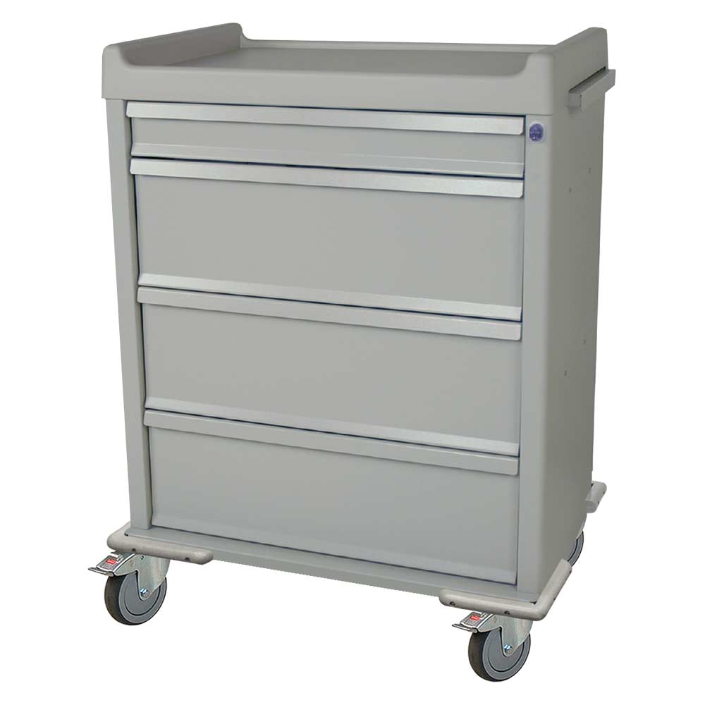 Punch Card Medication Cart for Senior Citizens – alternate angle with drawers closed