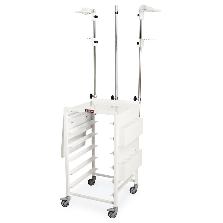Empty Jet Cart with folding shelf and scope hangers