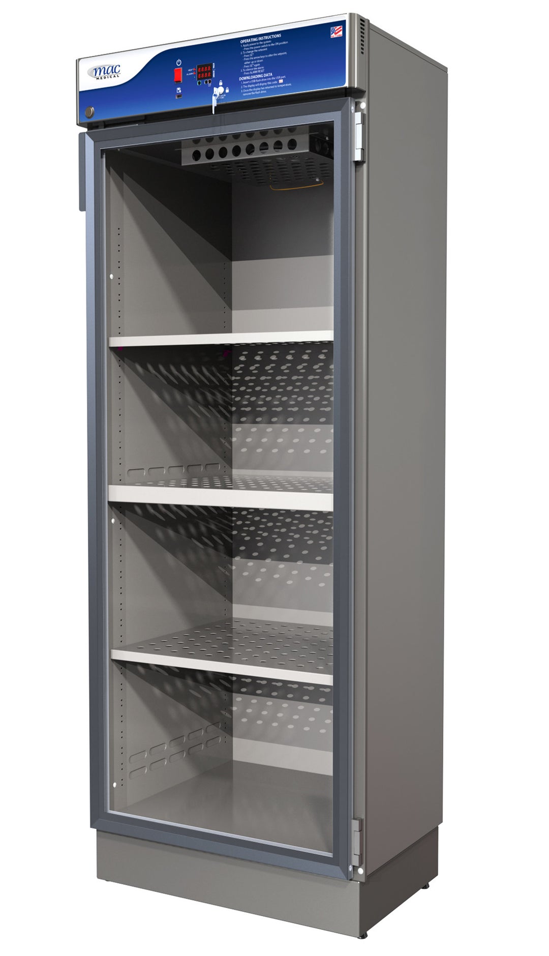 Tall single chamber D-Series blanket warming cabinet with adjustable shelves