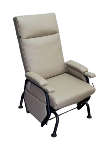 MP6629 Self-Locking Rocking Chair with Assist Handles for seniors – ergonomic design, padded seat, non-slip adjustable legs
