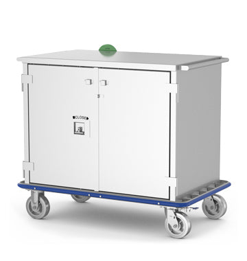 MMSCC6 sealed case cart with soundproof doors and full perimeter bumper