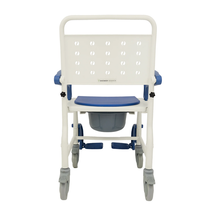 Sidekick shower chair flip up armrest feature