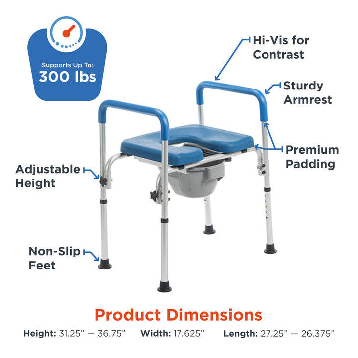 Journey SoftSecure commode chair without backrest
